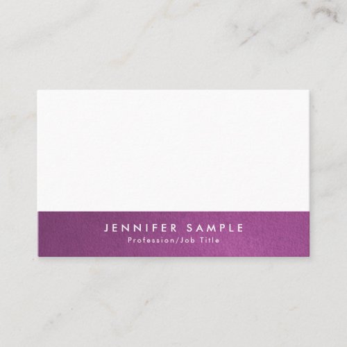 Professional Salon Elegant Color Modern Creative Business Card