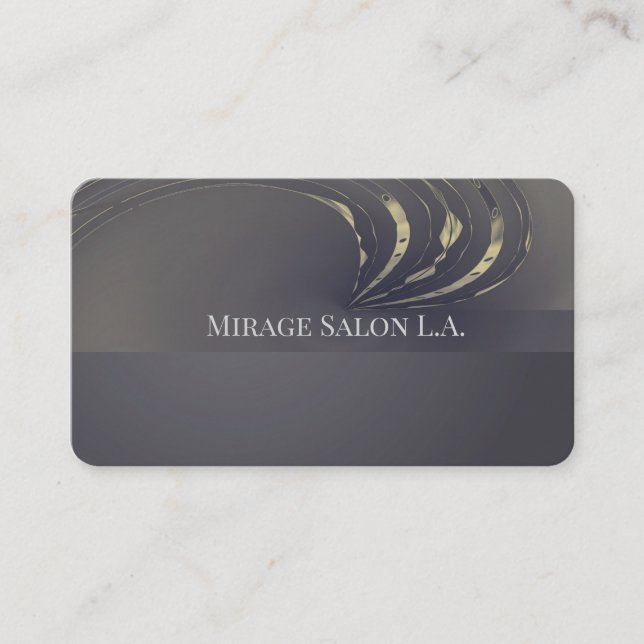 Professional Salon Elegant Home Business Cards (Front)