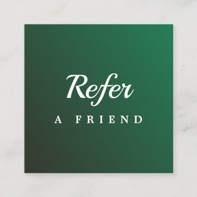 Professional Salon & Spa Referral Card | Editable  (Front)