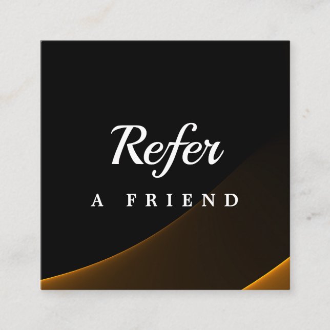 Professional Salon & Spa Referral Card | Editable  (Front)