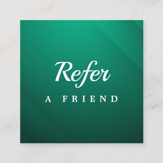 Professional Salon & Spa Referral Card | Editable  (Front)