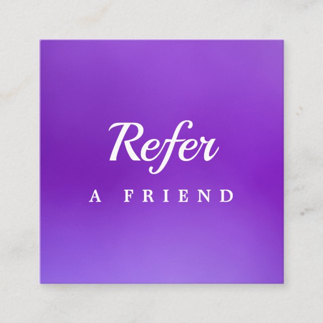 Professional Salon & Spa Referral Card | Editable  (Front)