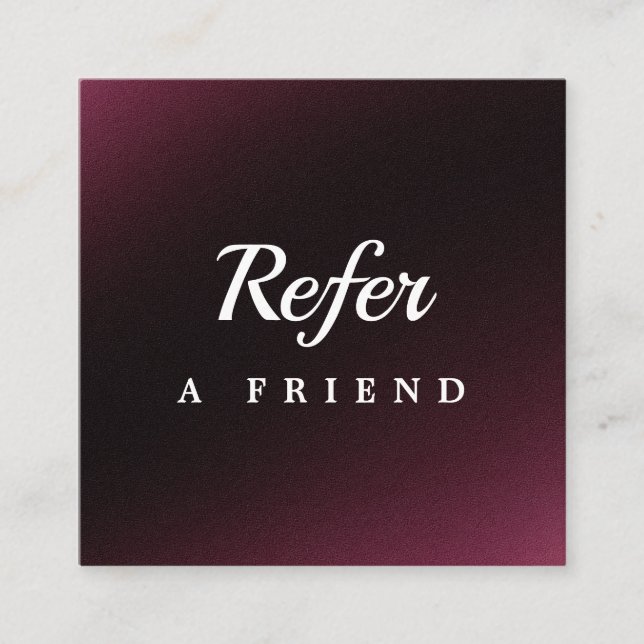 Professional Salon & Spa Referral Card | Editable  (Front)