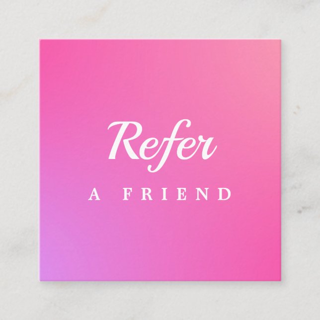 Professional Salon & Spa Referral Card | Editable  (Front)