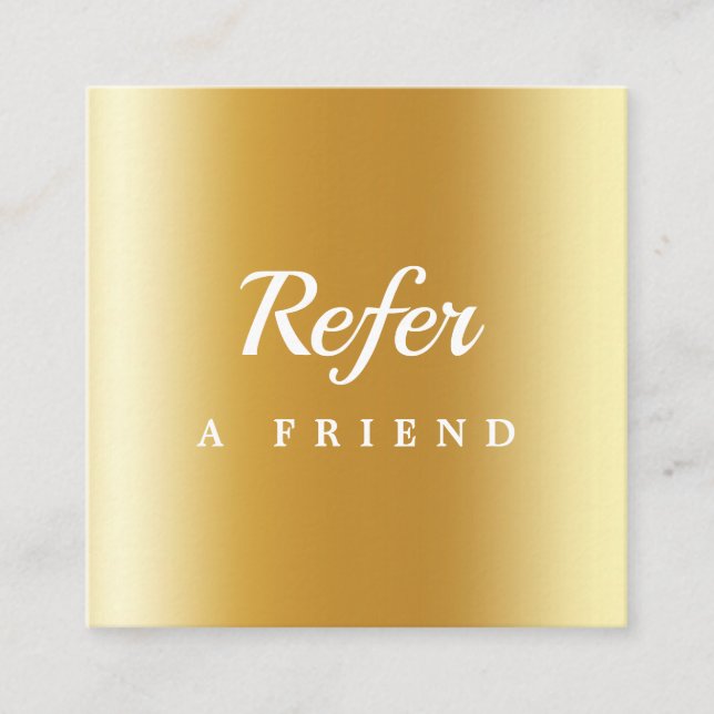 Professional Salon & Spa Referral Card | Editable  (Front)