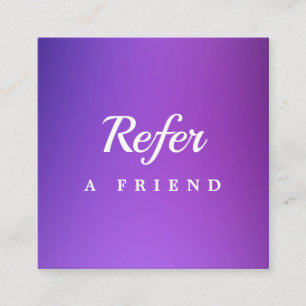 Professional Salon & Spa Referral Card Editable