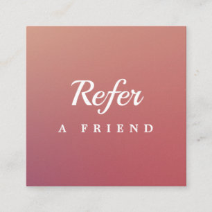 Professional Salon & Spa Referral Card Editable