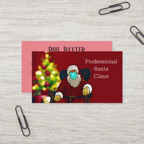 Professional Santa Claus business card
