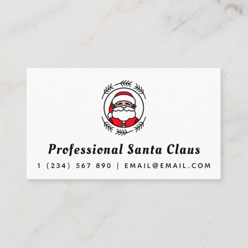 Professional Santa Claus Christmas Theme Classic  Business Card