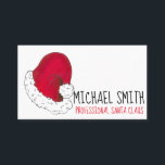 Professional Santa Claus Red Christmas St. Nick Business Card<br><div class="desc">Business card design features an original color illustration of a red Santa Claus hat. Great for a professional Santa Claus or other Christmas or holiday business . Simply personalize with your information. Lots of other business card designs are also available from this shop. Don't see exactly what you're looking for?...</div>