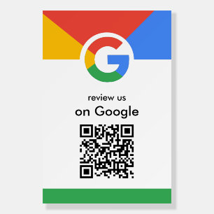 Professional Scan to Review Google QR Code Busines Foam Board