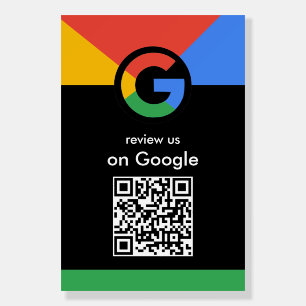 Professional Scan to Review Google QR Code Busines Foam Board