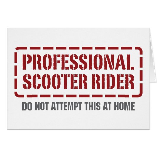 Professional Scooter Rider Cards (Front Horizontal)