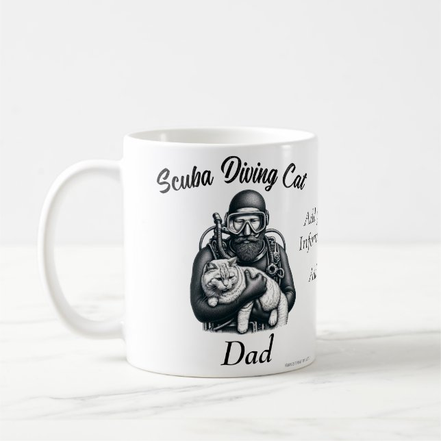   Professional Scuba Diver Funny Personalize Coffee Mug (Left)