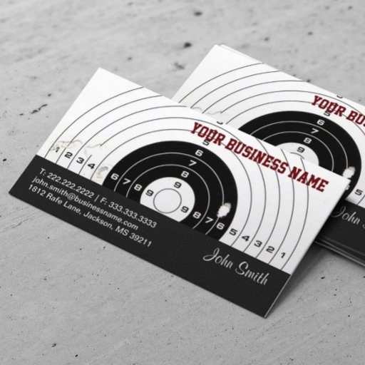 Customizable Shooter/Hunting business card