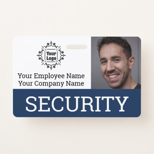 Professional Security Guard Photo ID Badge
