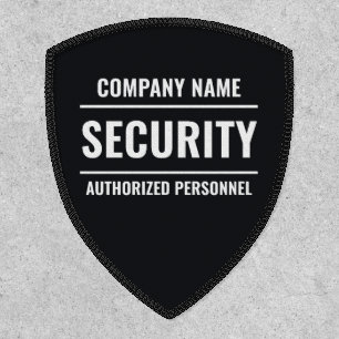 Professional Security Staff Company Logo Minimal Patch