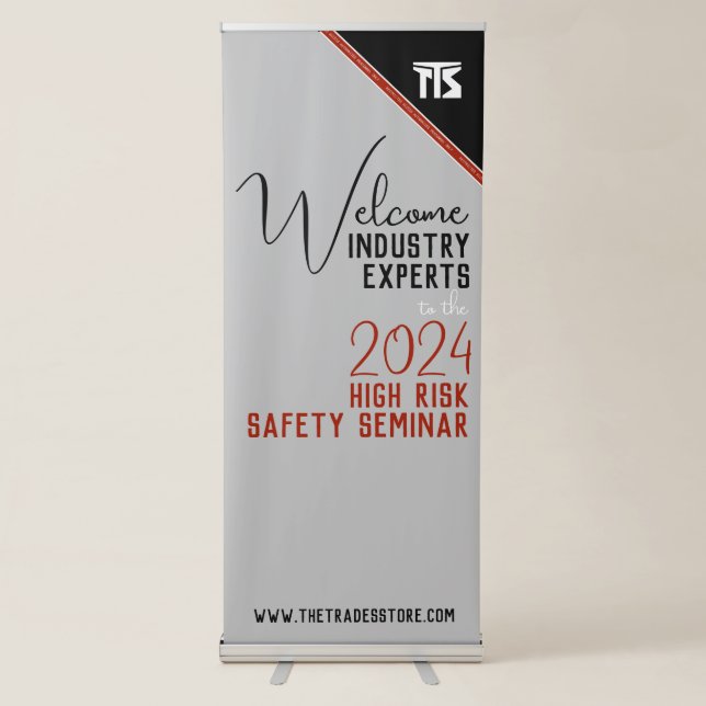 Professional Seminar Event for Builders Retractable Banner (Front)