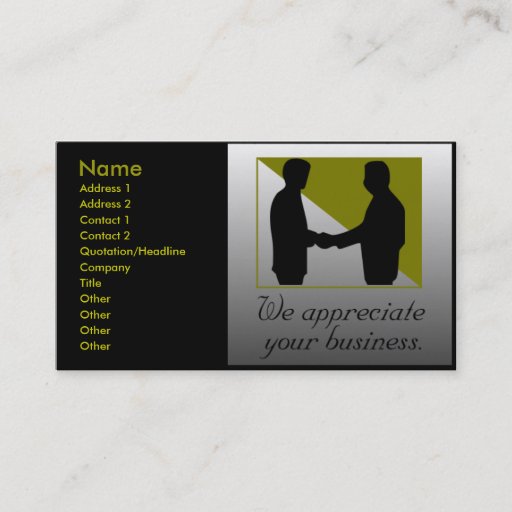 Customizable Professional Services Business Cards