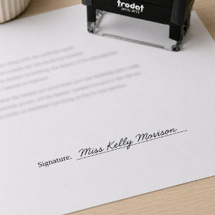 Professional Signature Name Business  Self-inking Stamp
