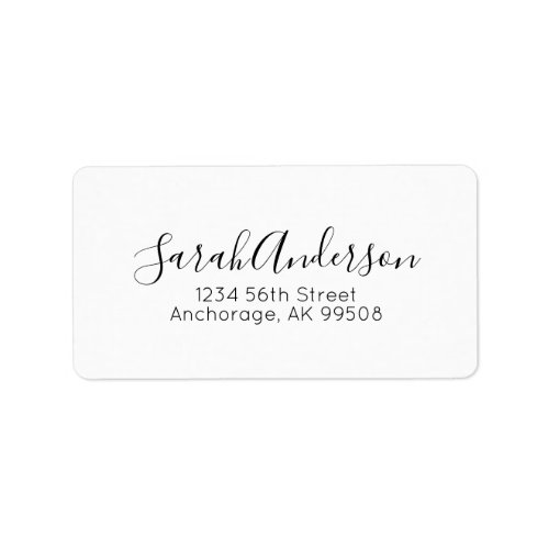 Professional Signature Script  Label