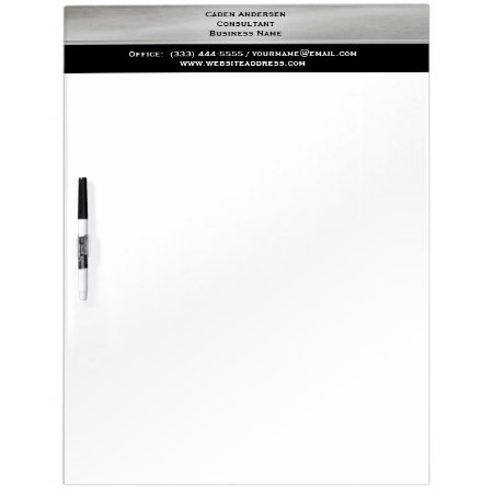 Professional Silver And Black Dry Erase Board