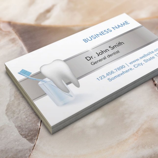 Professional Silver Belt Dental Appointment Card (Creator Uploaded)