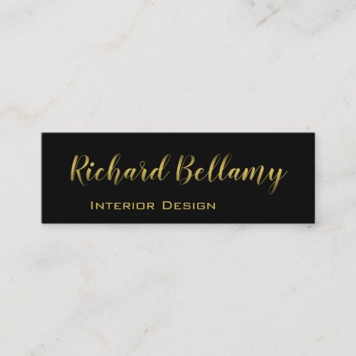 Professional Simple Black Gold _ Business Card