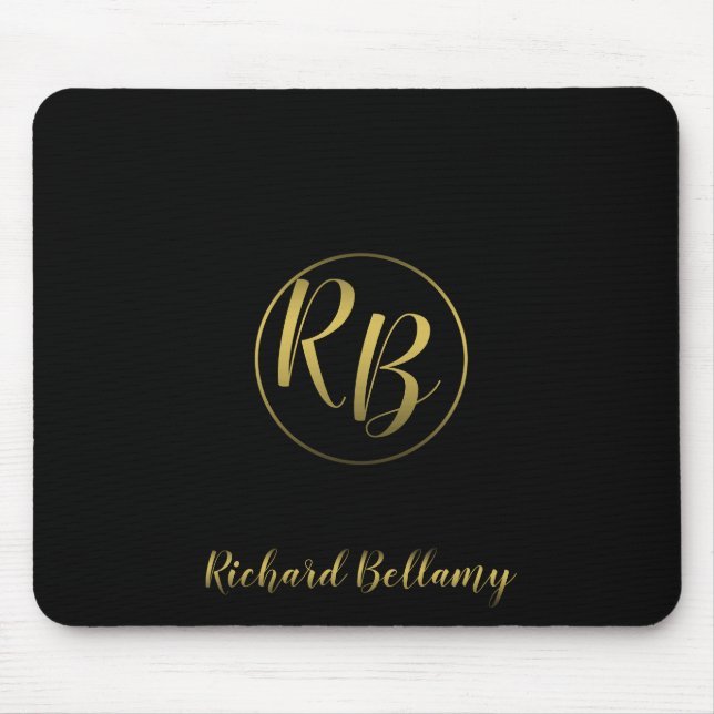 Professional Simple Black Gold - Mousepad (Front)