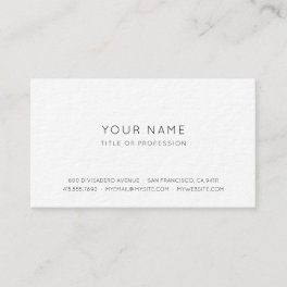 Professional Simple Business Card