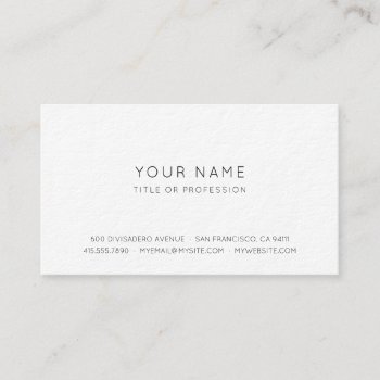 Professional Simple Business Card by zazzle_templates at Zazzle