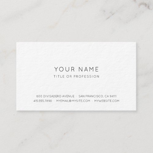 Professional Simple Business Card