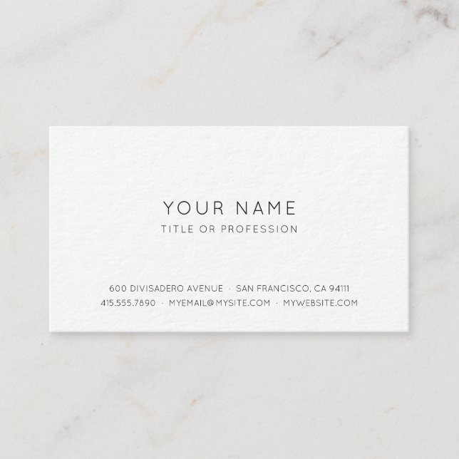 Standard, 3.5" x 2.0" Business Card (Front)