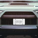 Professional Simple Business Logo Branded License Plate<br><div class="desc">Create custom car license plates for your car with this simple business logo license plate design,  Suited to rectangle company logos and printed on aluminium or plastic number plate. You can change the background color or add additional text when editing using the zazzle editing tool.</div>