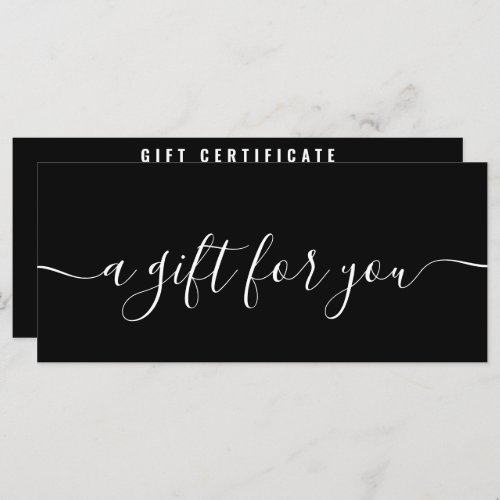 Professional Simple Chic Boutique Gift Certificate