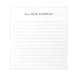 Professional Simple Classic Modern Basic Gray Notepad