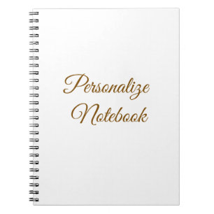 professional simple custom notebook