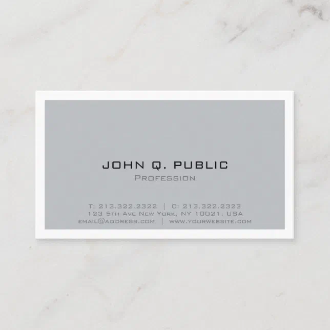Professional Simple Design Modern Minimalistic Business Card | Zazzle