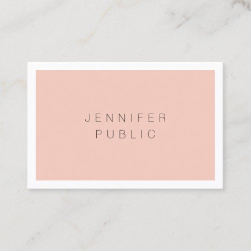 Professional Simple Elegant Modern Minimalist Business Card