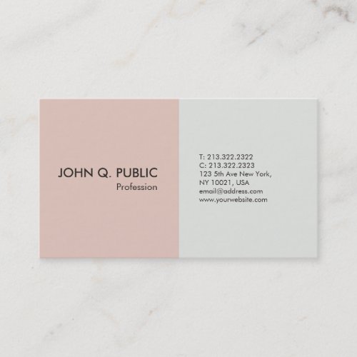 Professional Simple Elegant Modern UV Matte Business Card