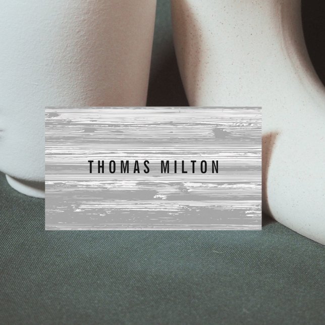 Professional Simple Grey Lines Consultant Business Card (Creator Uploaded)