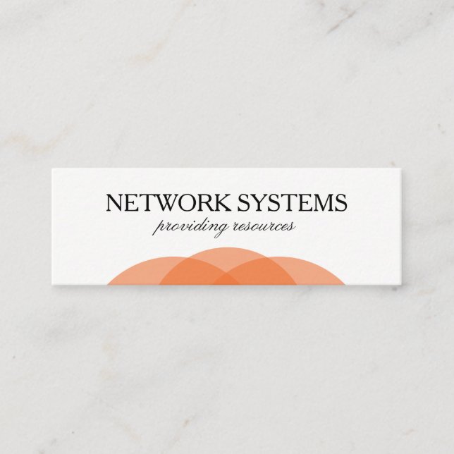Professional Simple Mini Business Card (Front)