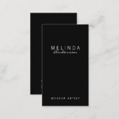 Professional Simple Modern Black and White Business Card (Front/Back)