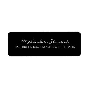 Professional Simple Modern Black Label