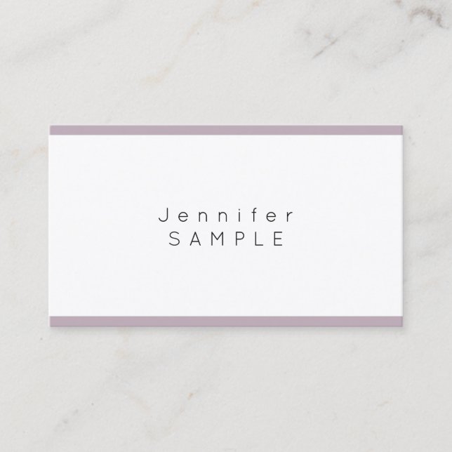 Professional Simple Modern Cool Design Elegant Business Card (Front)