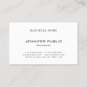 Professional Simple Modern Elegant Plain Luxury Business Card