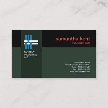 Professional Simple Modern Grey Columnar Ceo Business Card by keikocreativecards at Zazzle