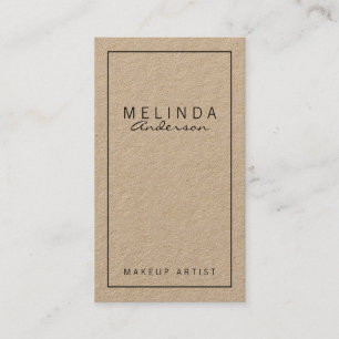 Professional Simple Modern Kraft Paper Business Card
