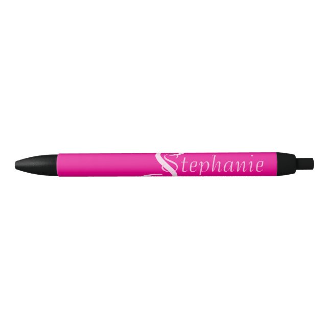 Professional Simple Modern Monogrammed Pen (Front)