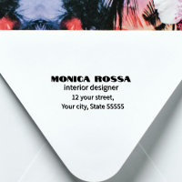 Professional Simple Modern Neon Pink Black